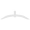 Ekena Millwork Archdale Architectural Grade PVC Gable Bracket, 60"W x 17 1/2"H x 2"D x 4"F, 7/12 Pitch GBP060X18X0204ARC00 - alternate 2